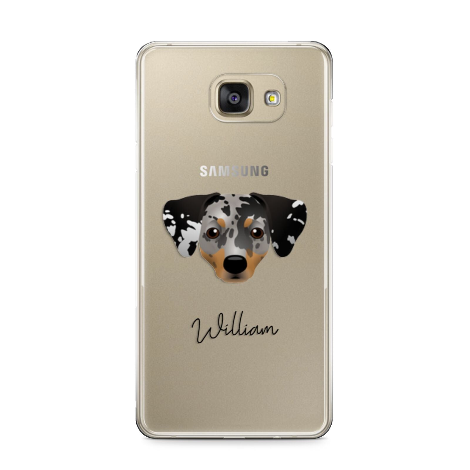 Chiweenie Personalised Samsung Galaxy A9 2016 Case on gold phone