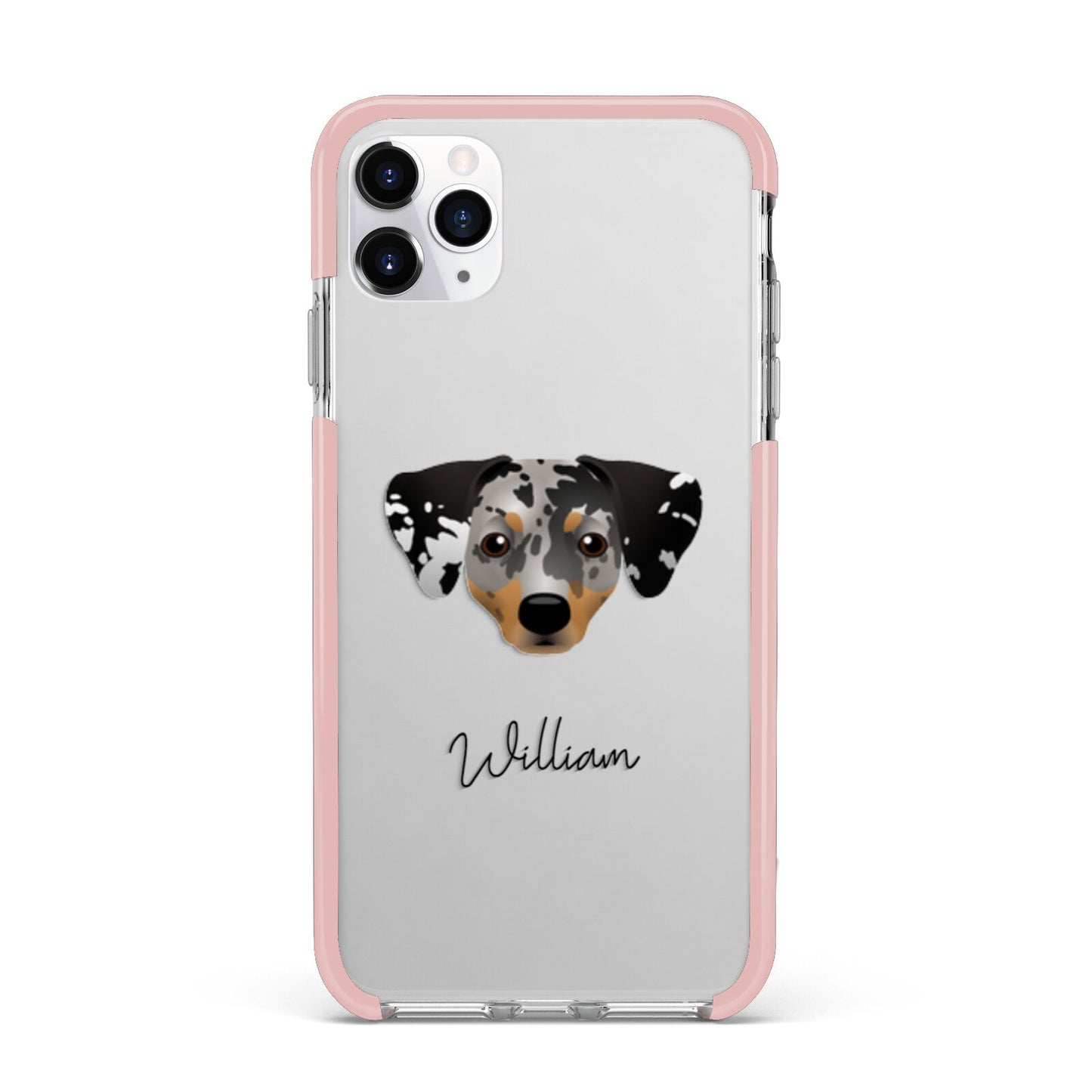 Chiweenie Personalised iPhone 11 Pro Max Impact Pink Edge Case
