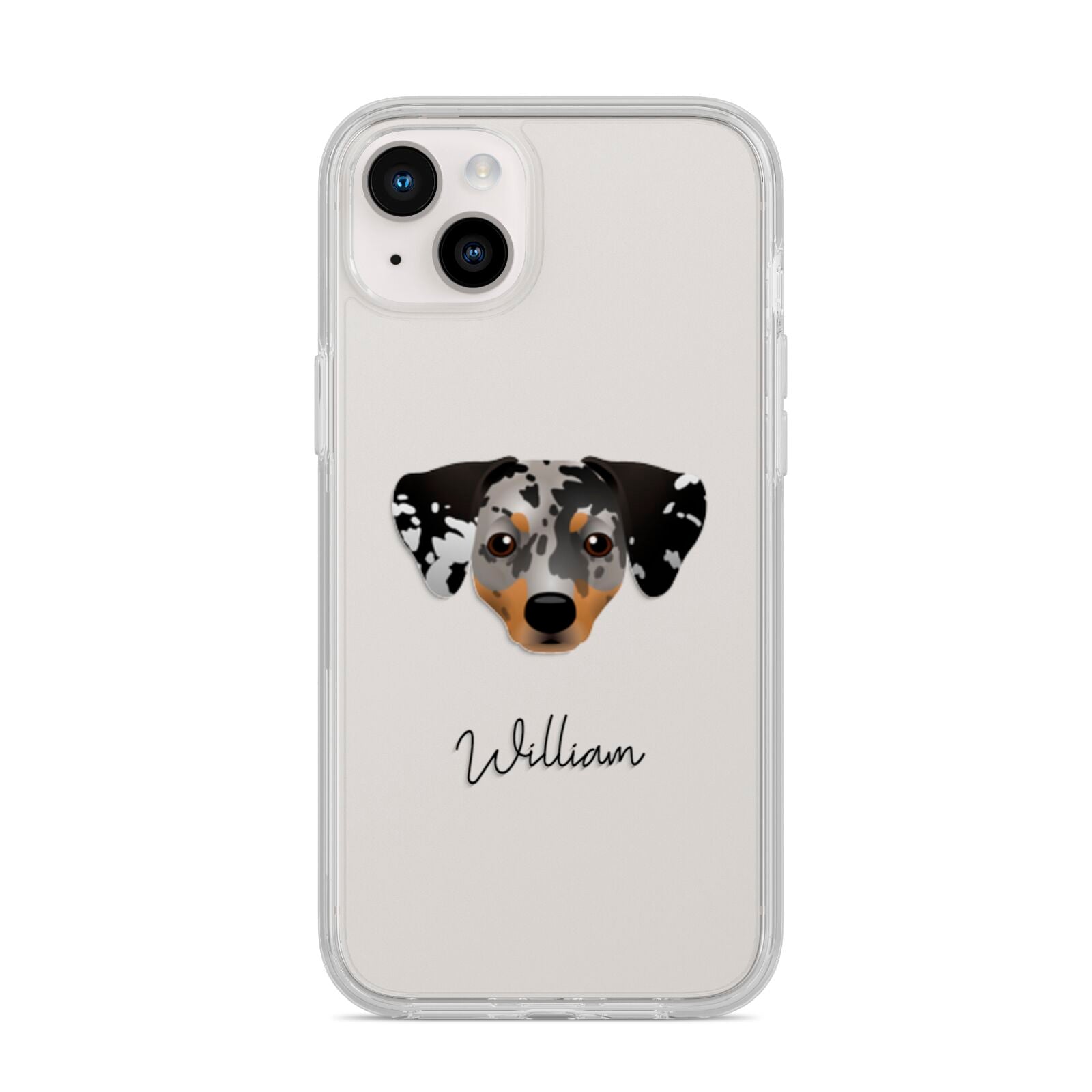 Chiweenie Personalised iPhone 14 Plus Clear Tough Case Starlight