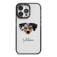 Chiweenie Personalised iPhone 14 Pro Max Black Impact Case on Silver phone