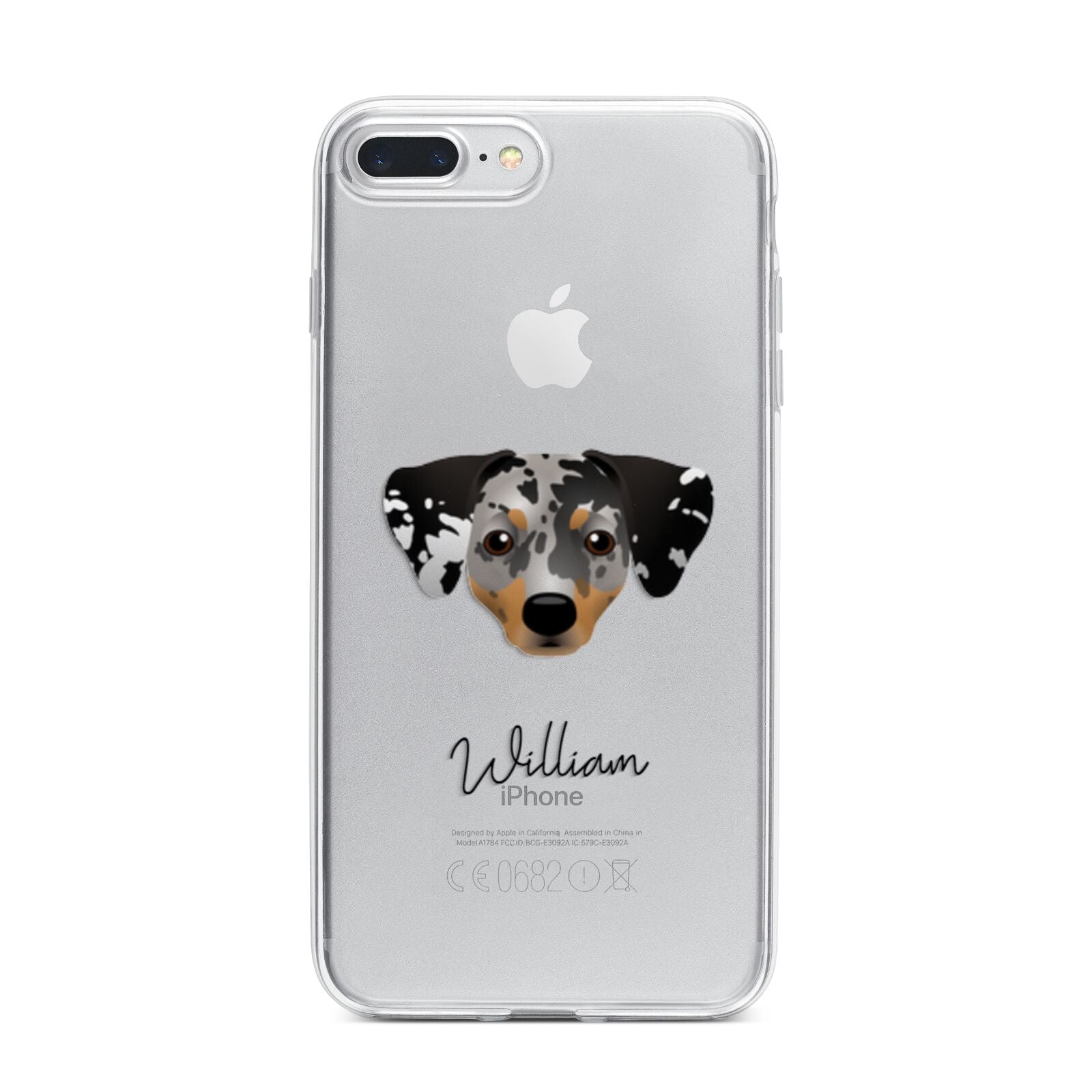 Chiweenie Personalised iPhone 7 Plus Bumper Case on Silver iPhone