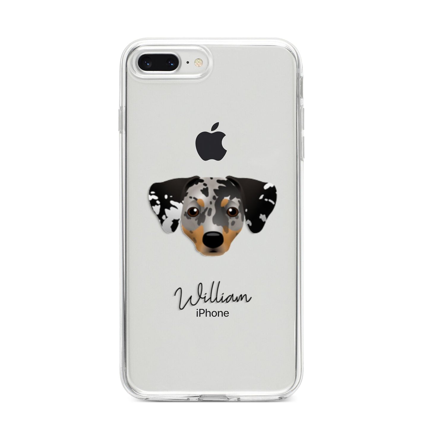 Chiweenie Personalised iPhone 8 Plus Bumper Case on Silver iPhone