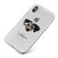Chiweenie Personalised iPhone X Bumper Case on Silver iPhone