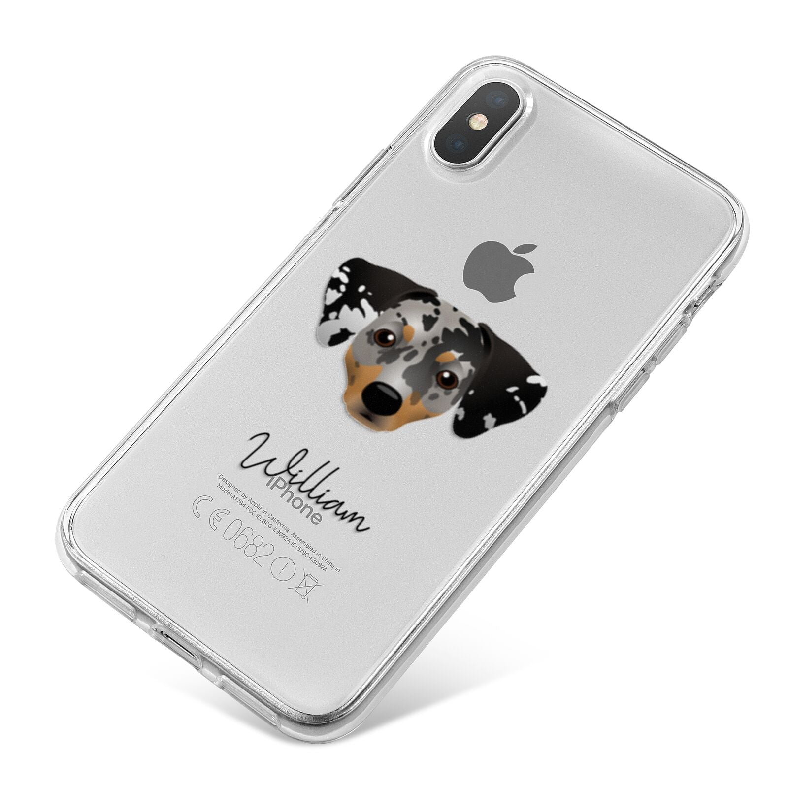 Chiweenie Personalised iPhone X Bumper Case on Silver iPhone
