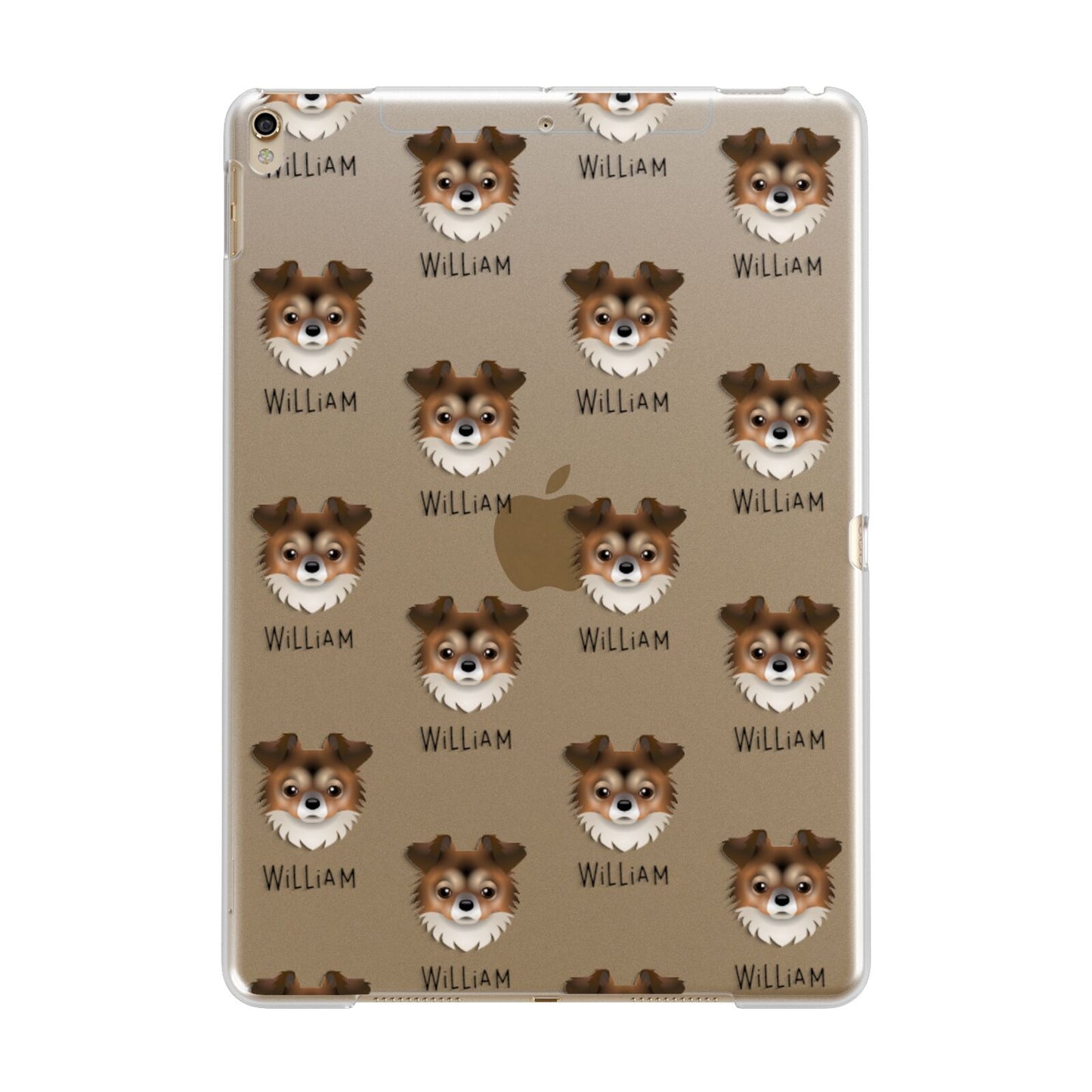 Chorkie Icon with Name Apple iPad Gold Case