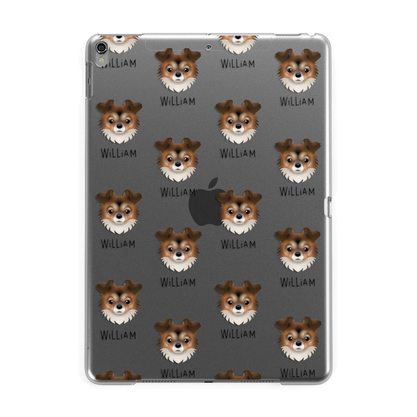 Chorkie Icon with Name Apple iPad Grey Case