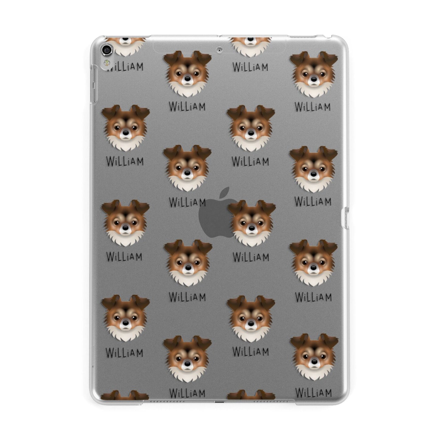 Chorkie Icon with Name Apple iPad Silver Case