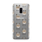 Chorkie Icon with Name Samsung Galaxy S9 Plus Case on Silver phone