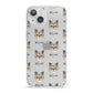 Chorkie Icon with Name iPhone 13 Clear Bumper Case