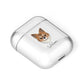Chorkie Personalised AirPods Case Laid Flat