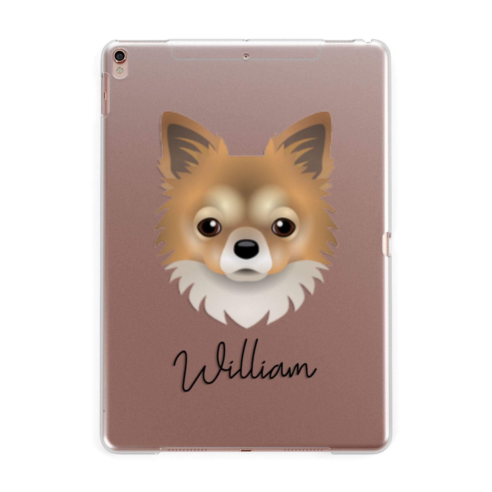 Chorkie Personalised Apple iPad Rose Gold Case