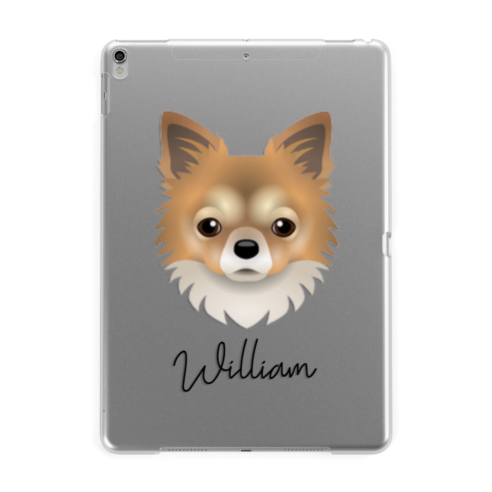 Chorkie Personalised Apple iPad Silver Case