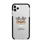 Chorkie Personalised Apple iPhone 11 Pro Max in Silver with Black Impact Case