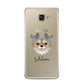 Chorkie Personalised Samsung Galaxy A3 2016 Case on gold phone