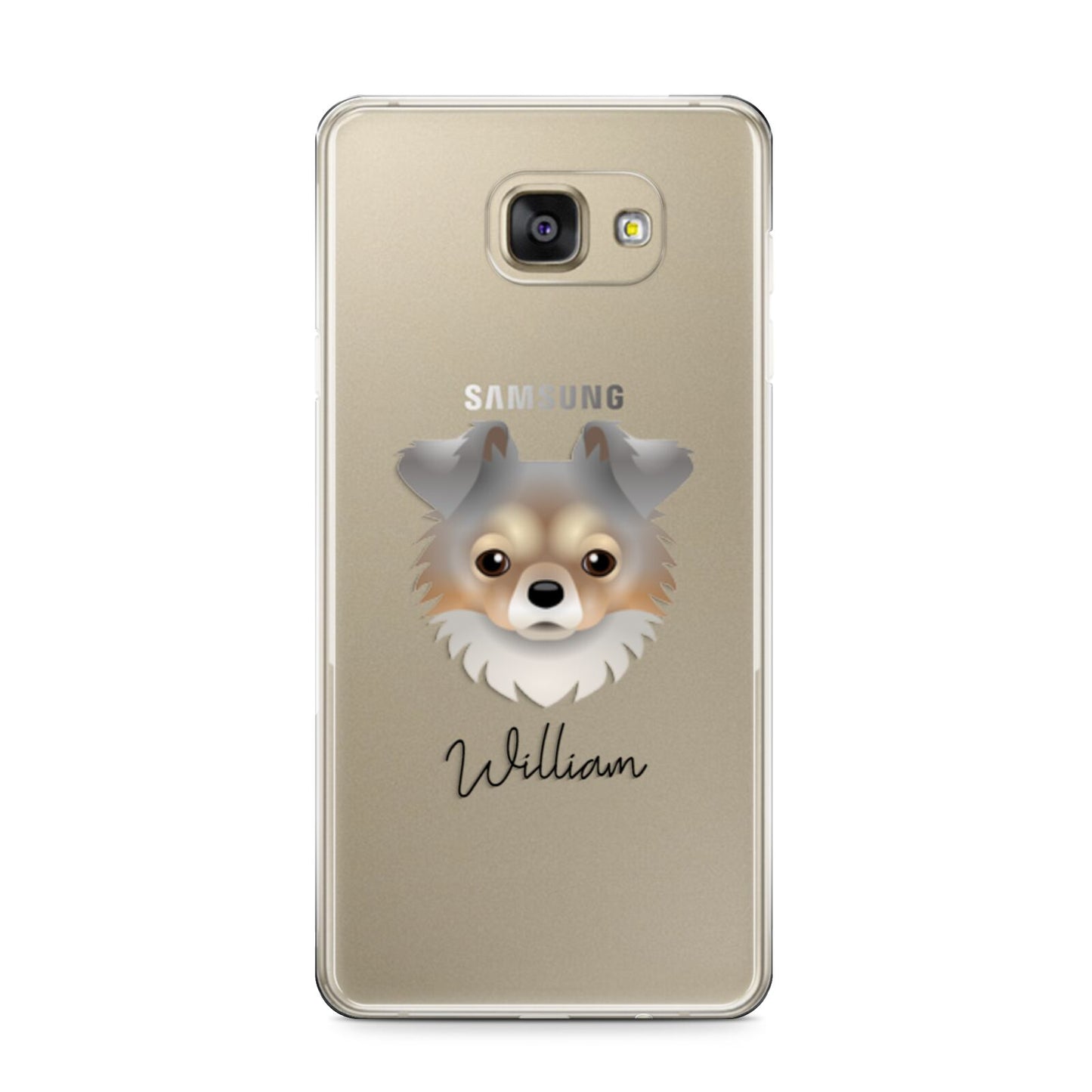Chorkie Personalised Samsung Galaxy A9 2016 Case on gold phone