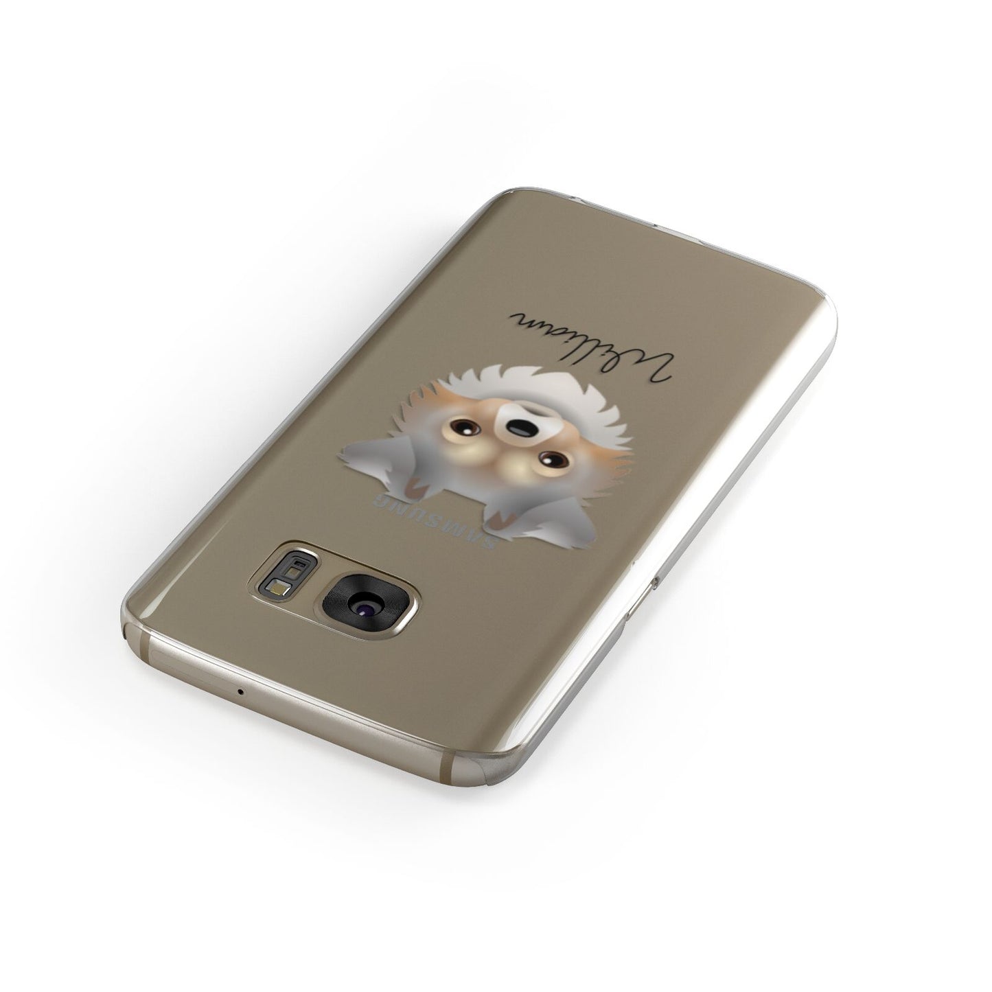 Chorkie Personalised Samsung Galaxy Case Front Close Up