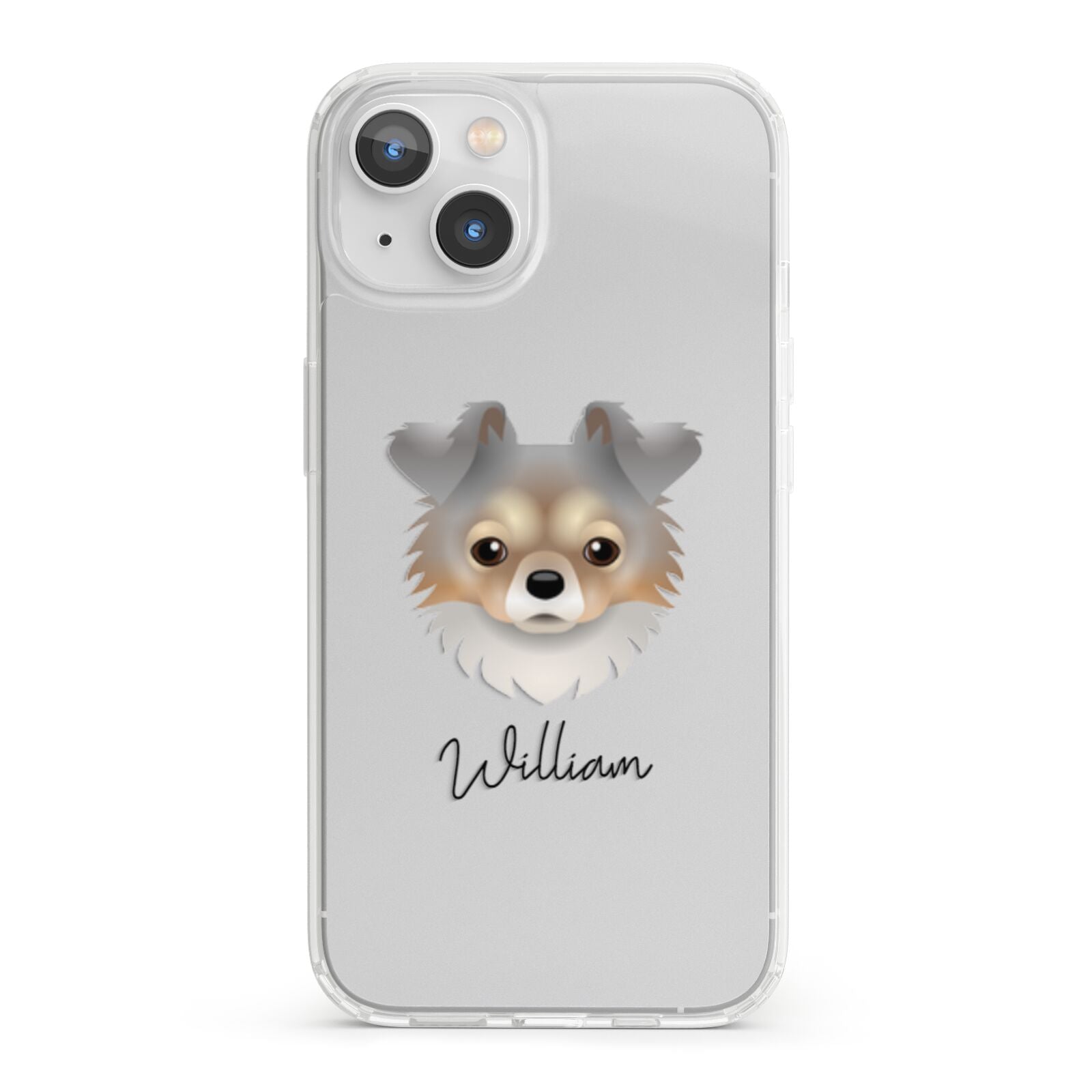 Chorkie Personalised iPhone 13 Clear Bumper Case