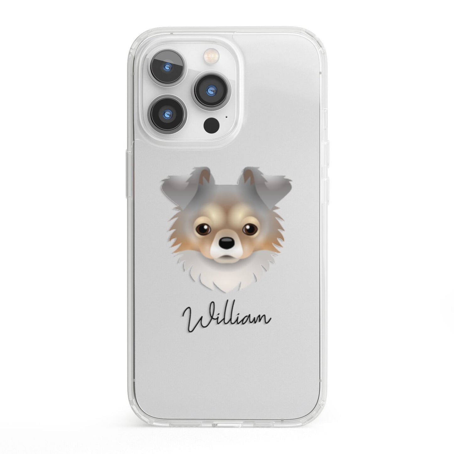 Chorkie Personalised iPhone 13 Pro Clear Bumper Case