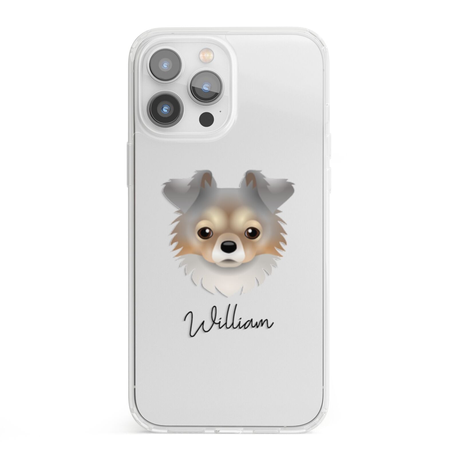 Chorkie Personalised iPhone 13 Pro Max Clear Bumper Case