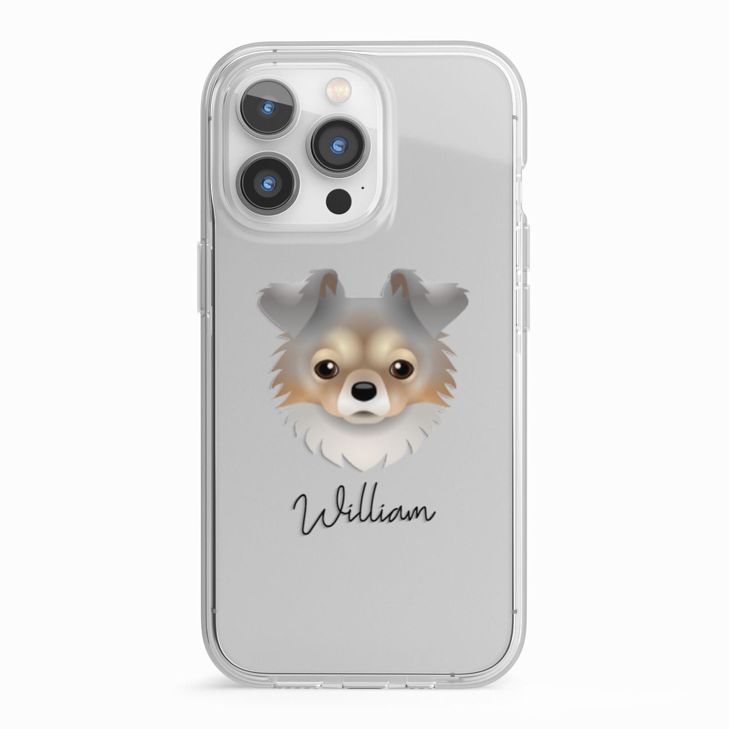 Chorkie Personalised iPhone 13 Pro TPU Impact Case with White Edges