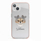 Chorkie Personalised iPhone 13 TPU Impact Case with Pink Edges