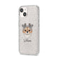 Chorkie Personalised iPhone 14 Glitter Tough Case Starlight Angled Image