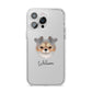 Chorkie Personalised iPhone 14 Pro Max Clear Tough Case Silver