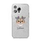 Chorkie Personalised iPhone 14 Pro Max Glitter Tough Case Silver