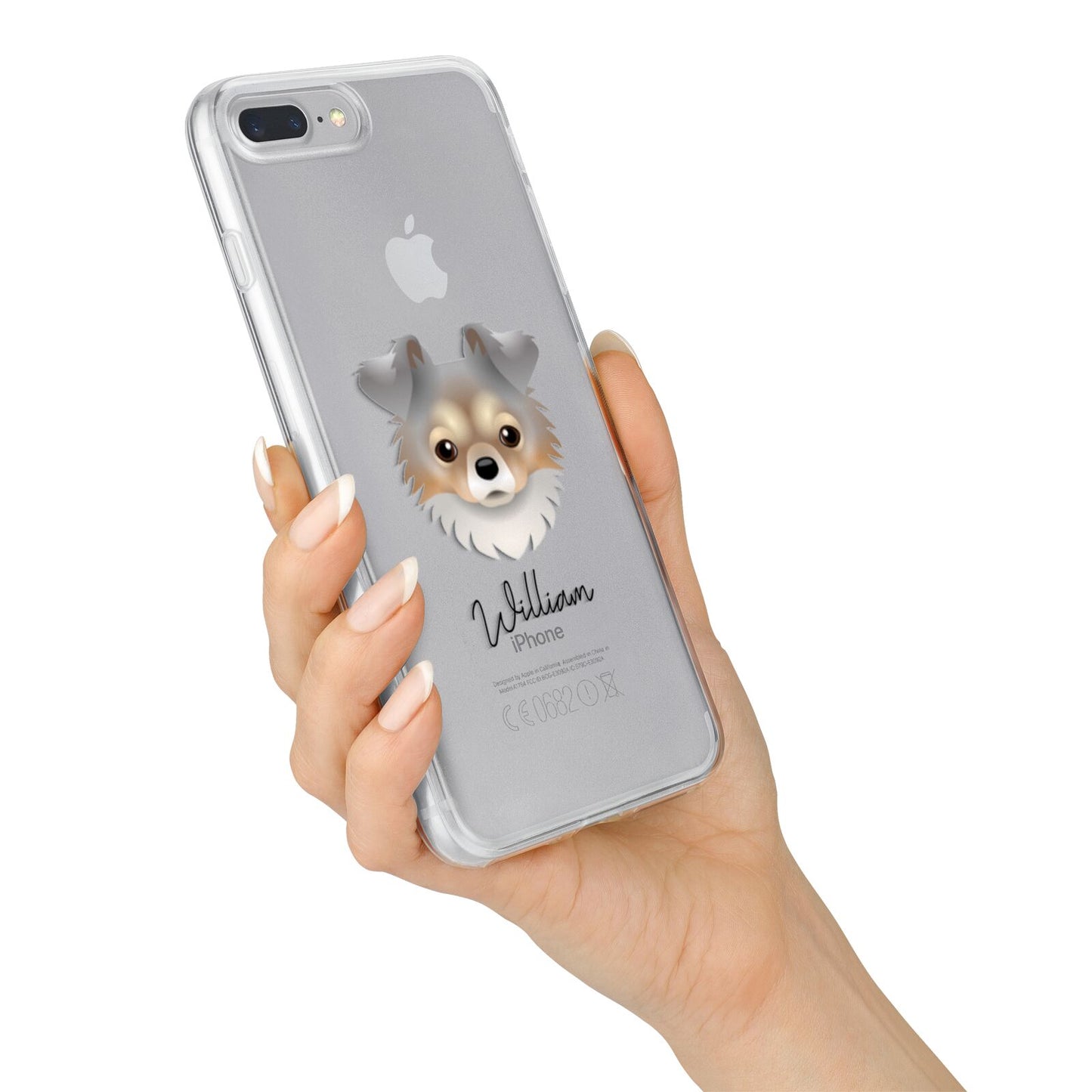 Chorkie Personalised iPhone 7 Plus Bumper Case on Silver iPhone Alternative Image