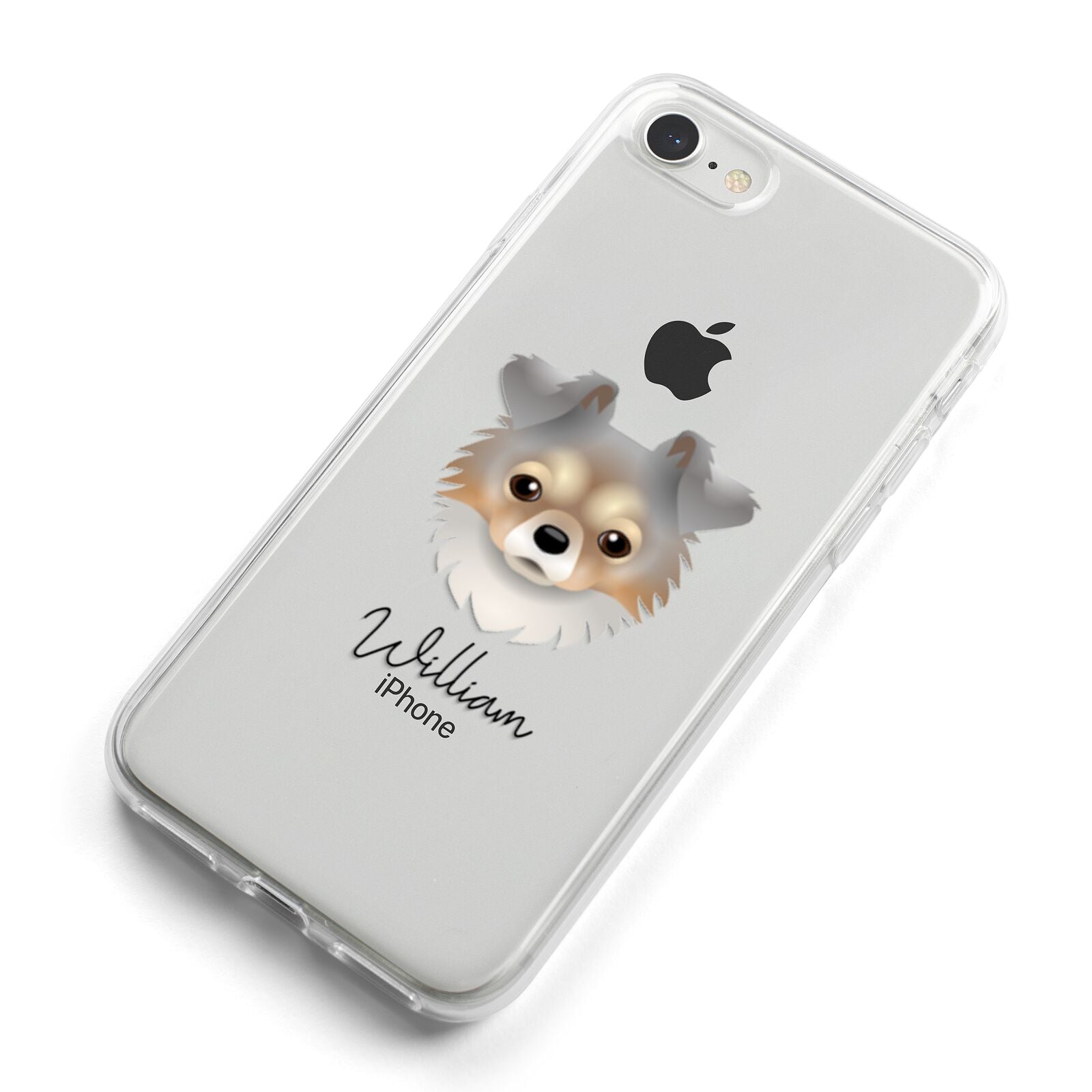 Chorkie Personalised iPhone 8 Bumper Case on Silver iPhone Alternative Image