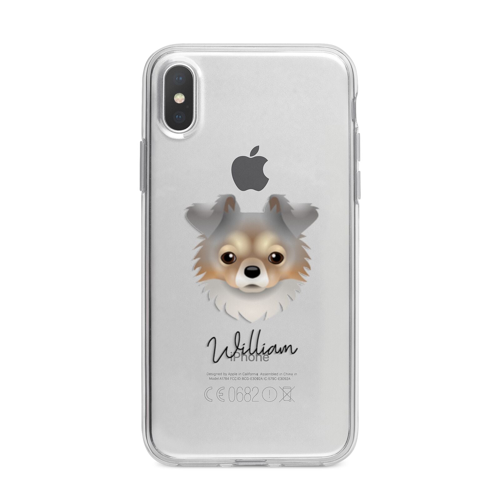 Chorkie Personalised iPhone X Bumper Case on Silver iPhone Alternative Image 1