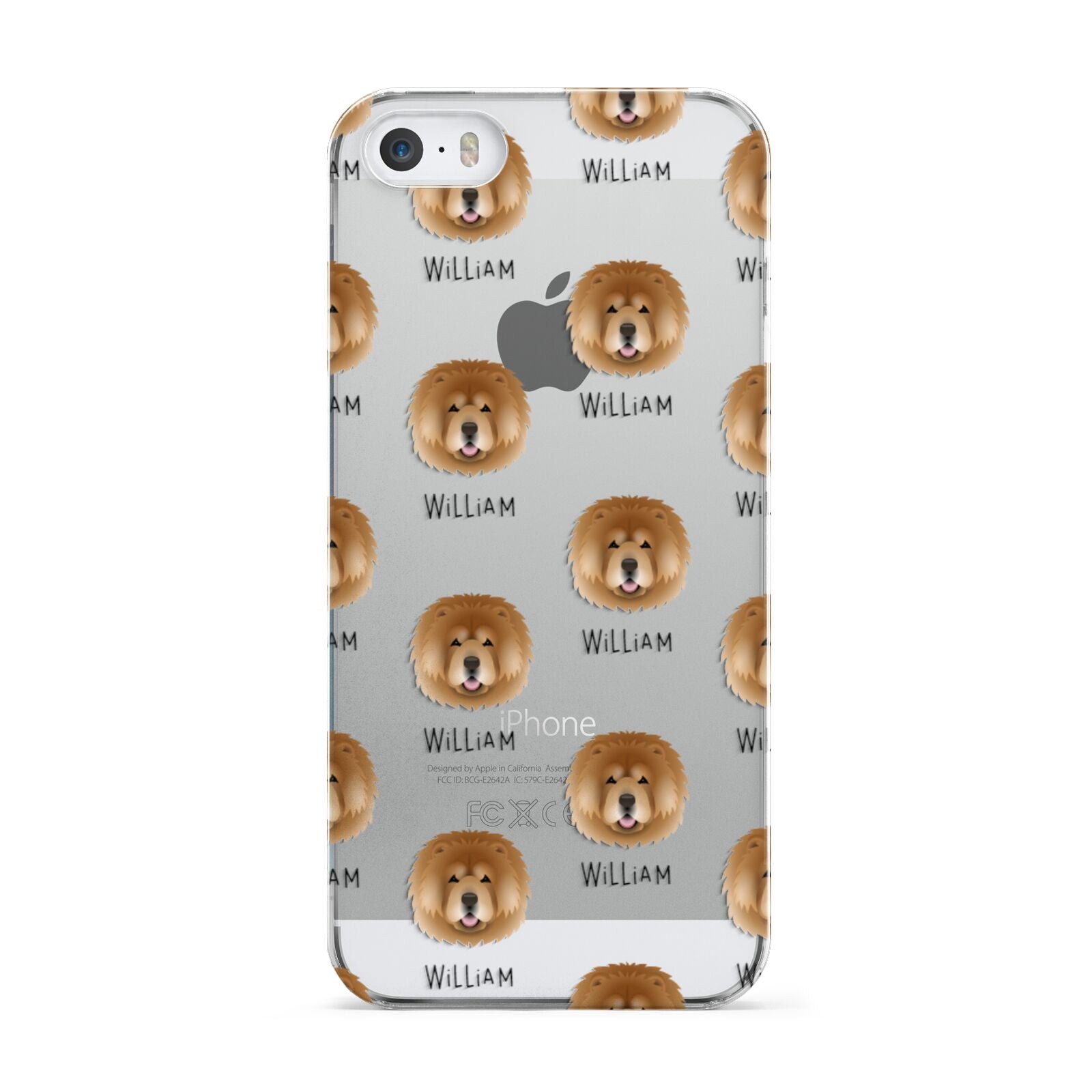 Chow Chow Icon with Name Apple iPhone 5 Case