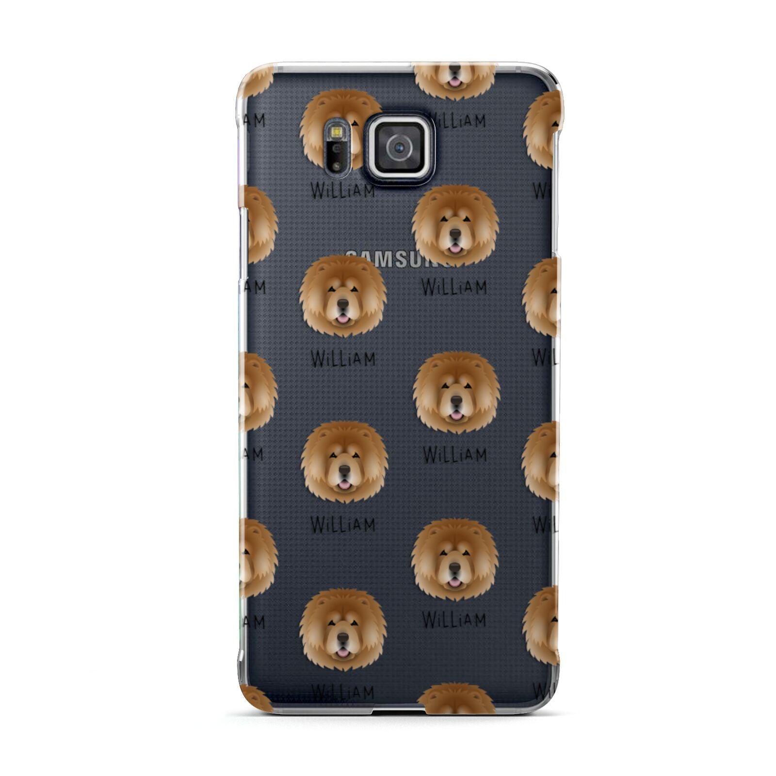 Chow Chow Icon with Name Samsung Galaxy Alpha Case