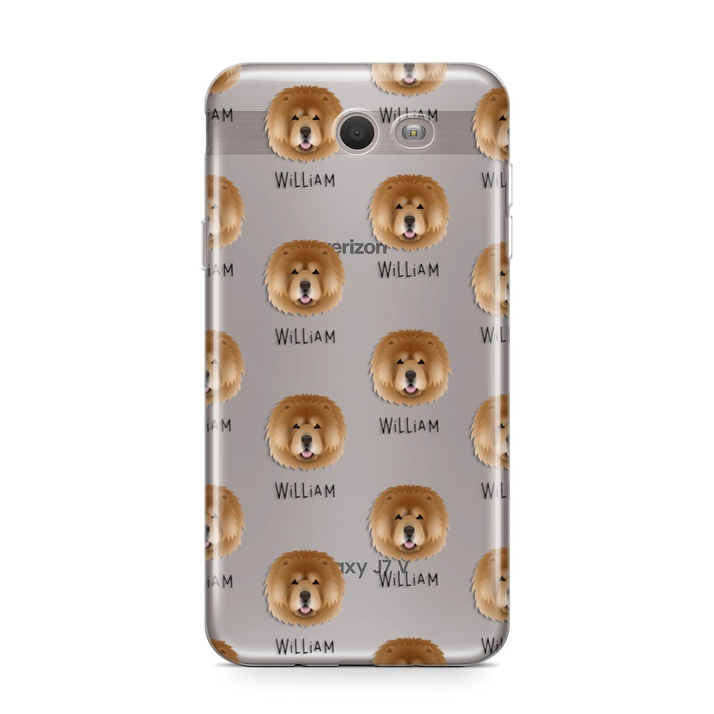 Chow Chow Icon with Name Samsung Galaxy J7 2017 Case