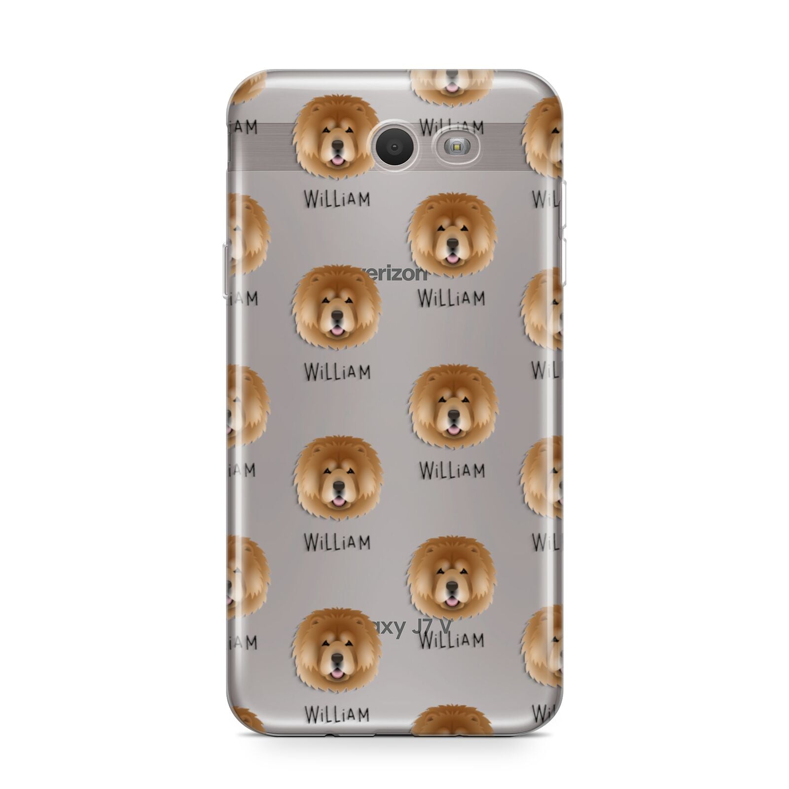 Chow Chow Icon with Name Samsung Galaxy J7 2017 Case