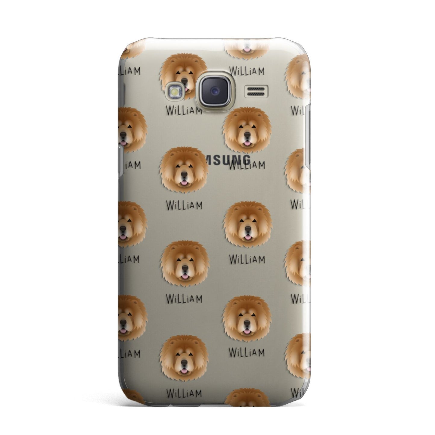 Chow Chow Icon with Name Samsung Galaxy J7 Case