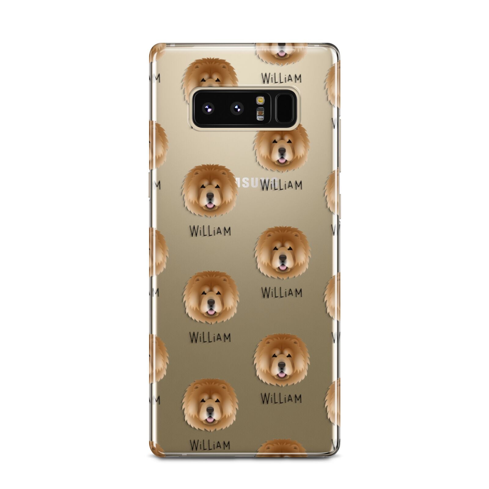 Chow Chow Icon with Name Samsung Galaxy Note 8 Case