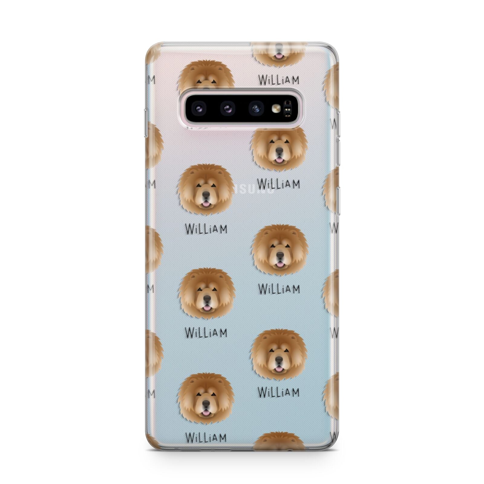 Chow Chow Icon with Name Samsung Galaxy S10 Plus Case