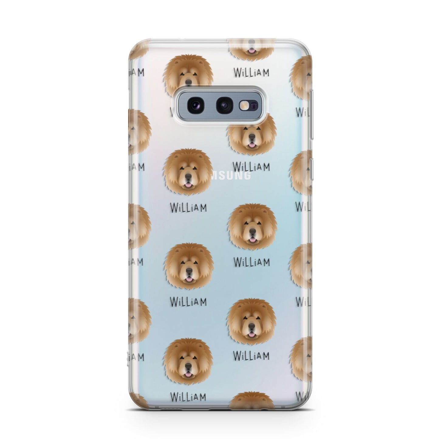 Chow Chow Icon with Name Samsung Galaxy S10E Case