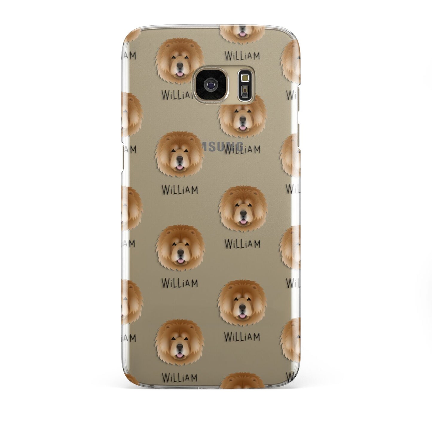 Chow Chow Icon with Name Samsung Galaxy S7 Edge Case