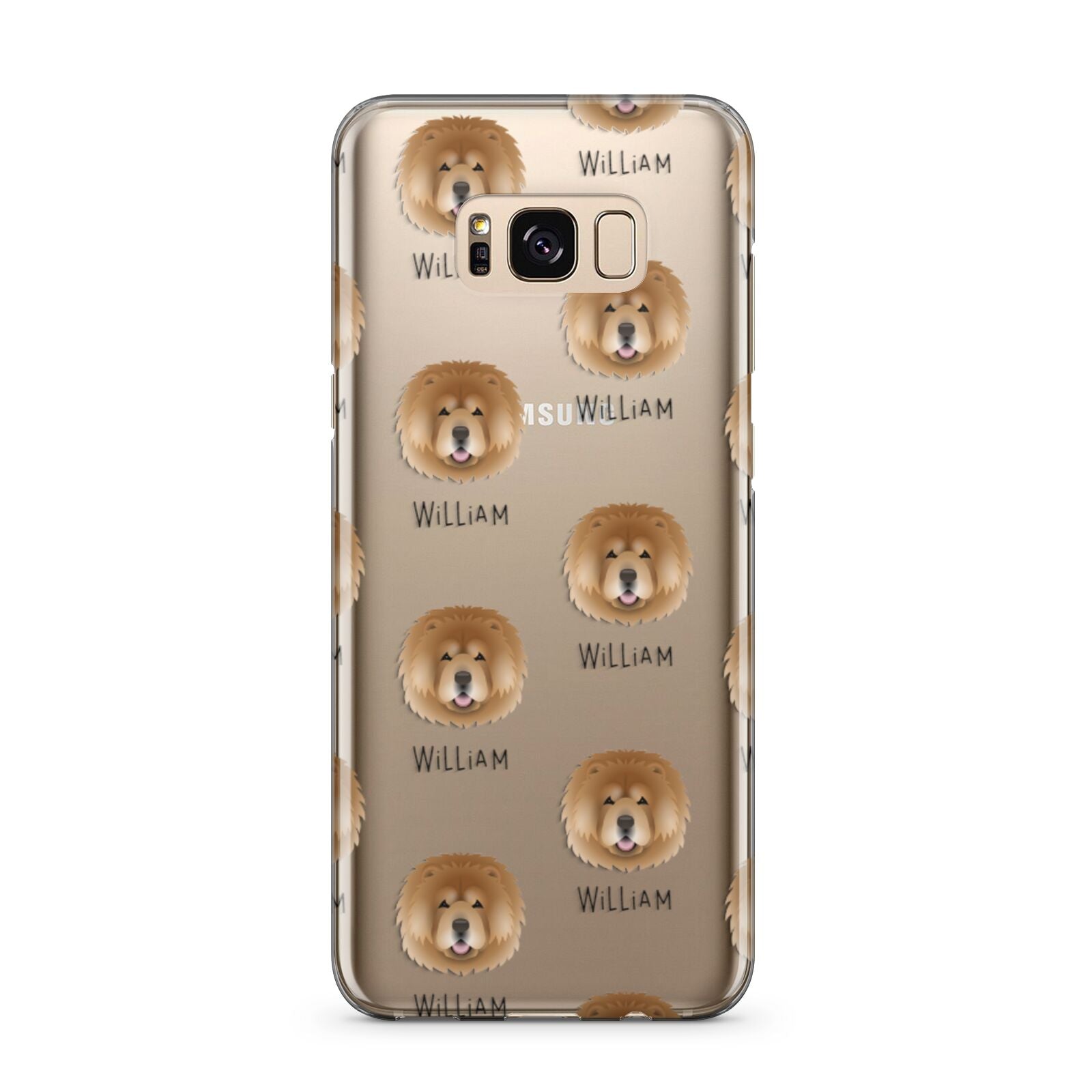 Chow Chow Icon with Name Samsung Galaxy S8 Plus Case