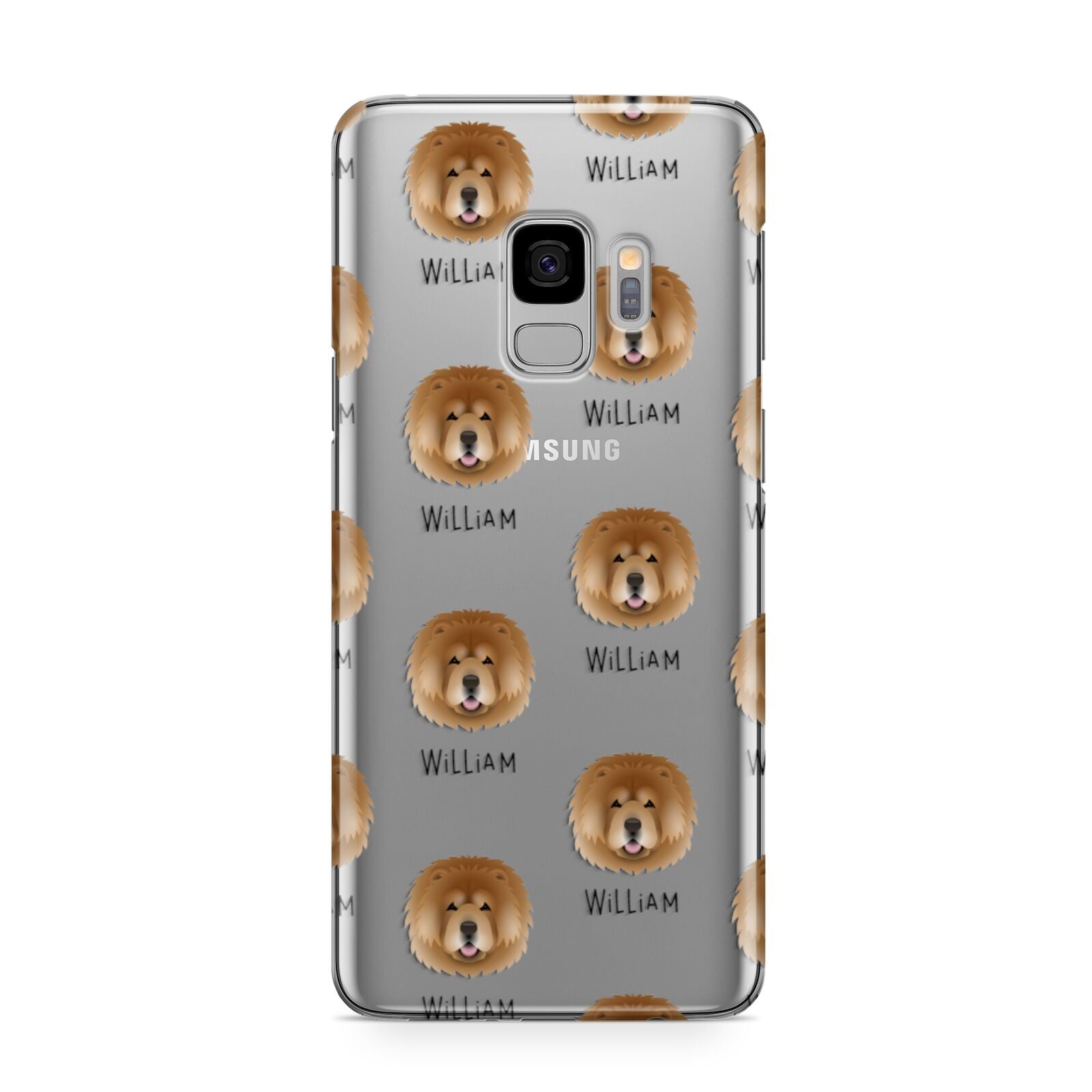 Chow Chow Icon with Name Samsung Galaxy S9 Case