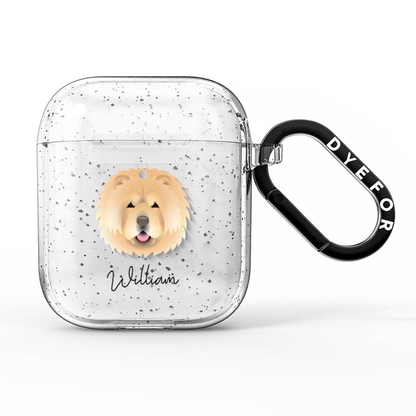 Chow Chow Personalised AirPods Glitter Case