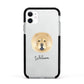 Chow Chow Personalised Apple iPhone 11 in White with Black Impact Case