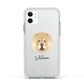 Chow Chow Personalised Apple iPhone 11 in White with White Impact Case