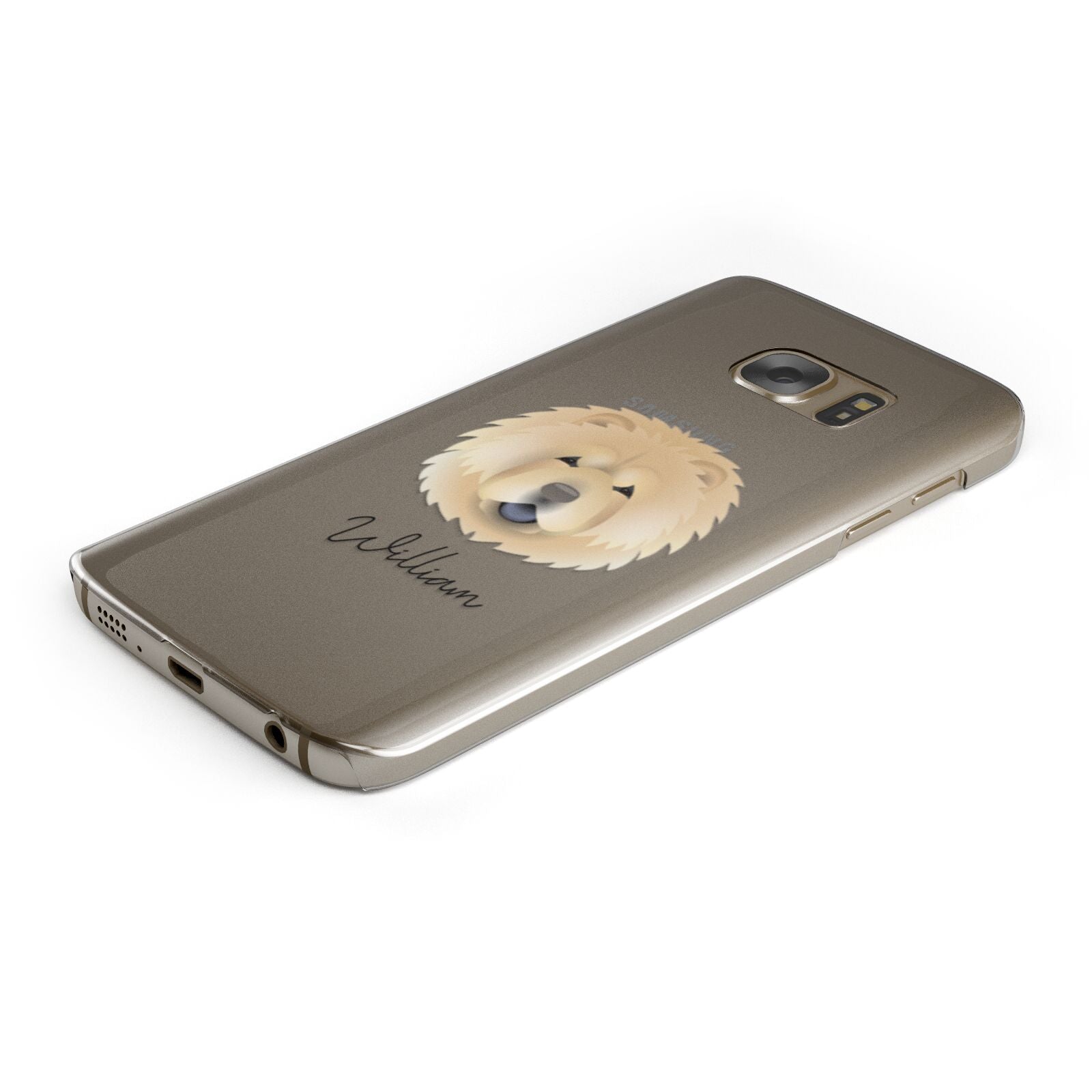 Chow Chow Personalised Samsung Galaxy Case Bottom Cutout