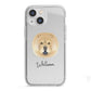 Chow Chow Personalised iPhone 13 Mini TPU Impact Case with White Edges