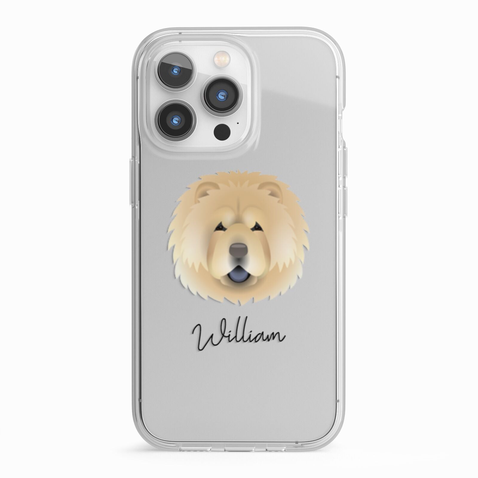 Chow Chow Personalised iPhone 13 Pro TPU Impact Case with White Edges