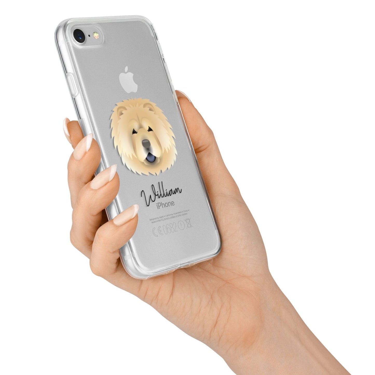 Chow Chow Personalised iPhone 7 Bumper Case on Silver iPhone Alternative Image
