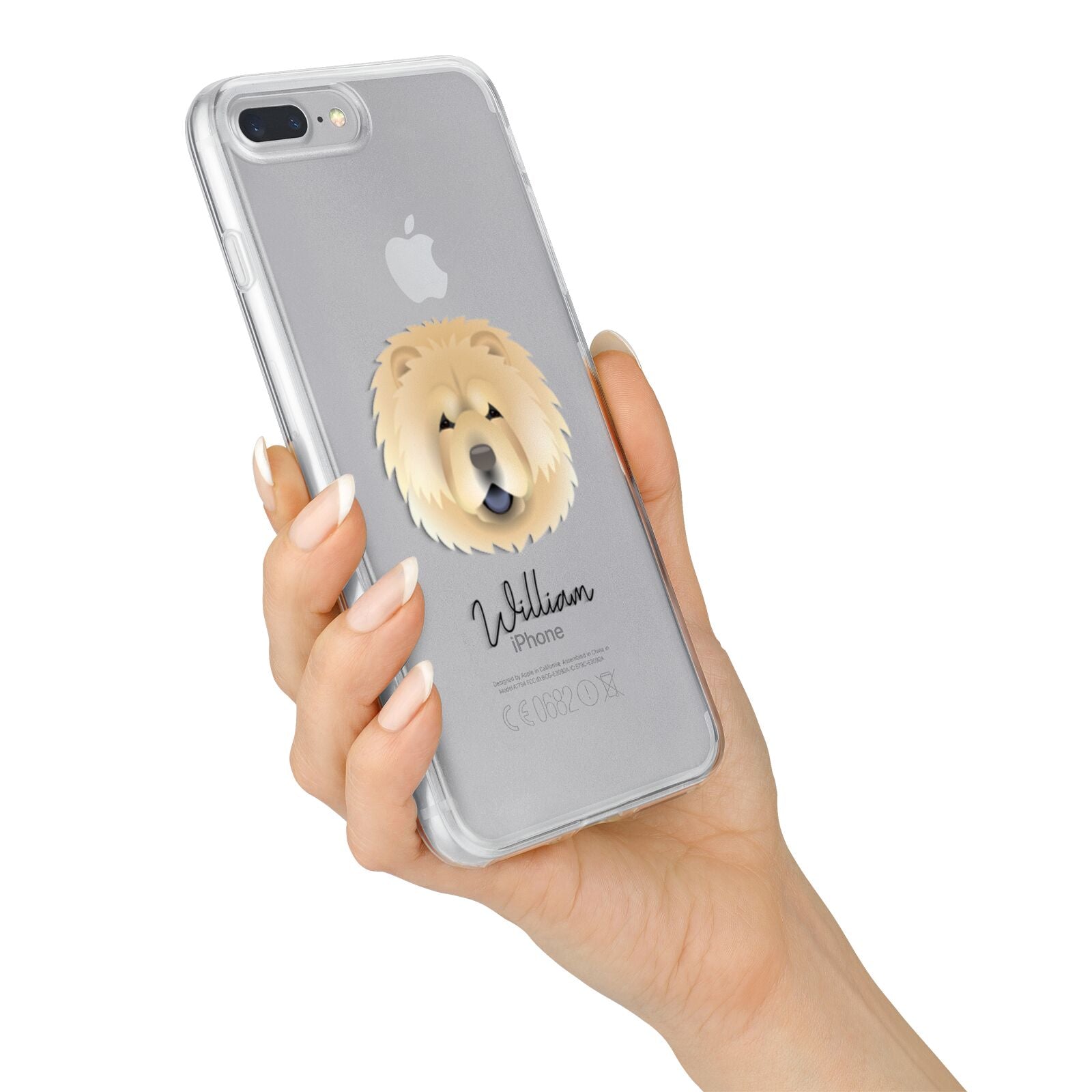 Chow Chow Personalised iPhone 7 Plus Bumper Case on Silver iPhone Alternative Image
